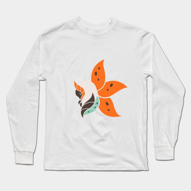 Warmful Flutter - Moth Long Sleeve T-Shirt by kinokashi